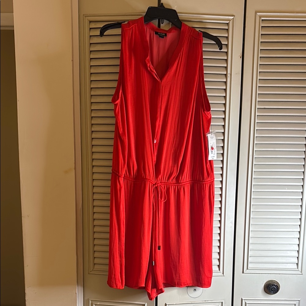 a.n.a Bold orange Romper